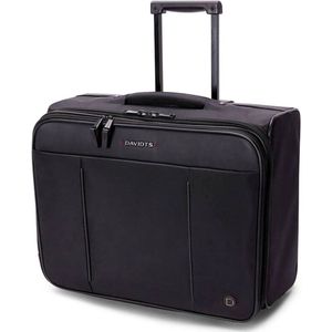 Alasso Leren plotenkoffer met 2 welen en 48 cm laptopvak Alasso Leren plotenkoffer met 2 welen en 48 cm laptopvak