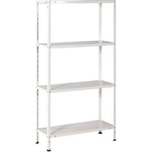 Avasco - Opbergrek - Stellingkast Solid 50 - Wit - Metalen - 200 kg Draagkracht