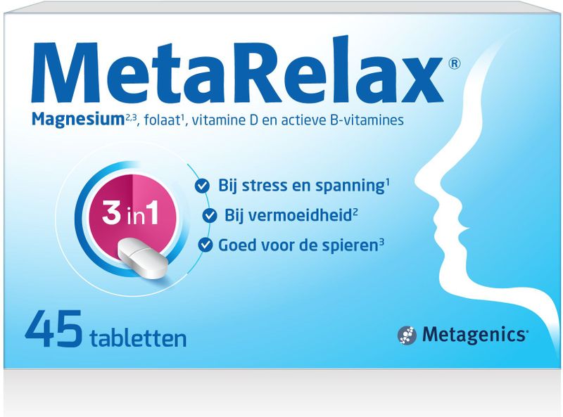 MetaRelax - Magnesiumcomplex - Voor ondersteuning bij stress en vermoeidheid