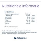 MetaRelax Magnesium Tabletten - Bij Stress & Spanning - 180 Tabletten