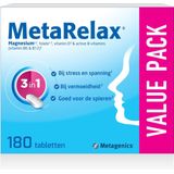 MetaRelax Magnesium Tabletten - Bij Stress & Spanning - 180 Tabletten