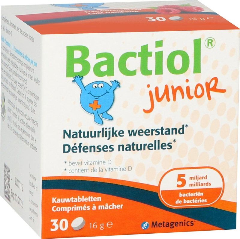 Metagenics Bactiol junior chew 30 kauwtabletten