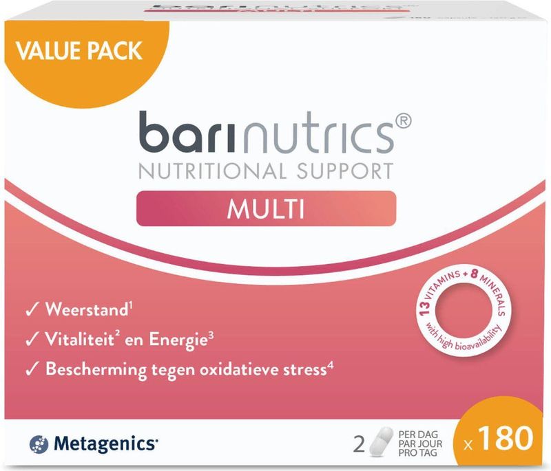 Metagenics Barinutrics Multi 180 capsules