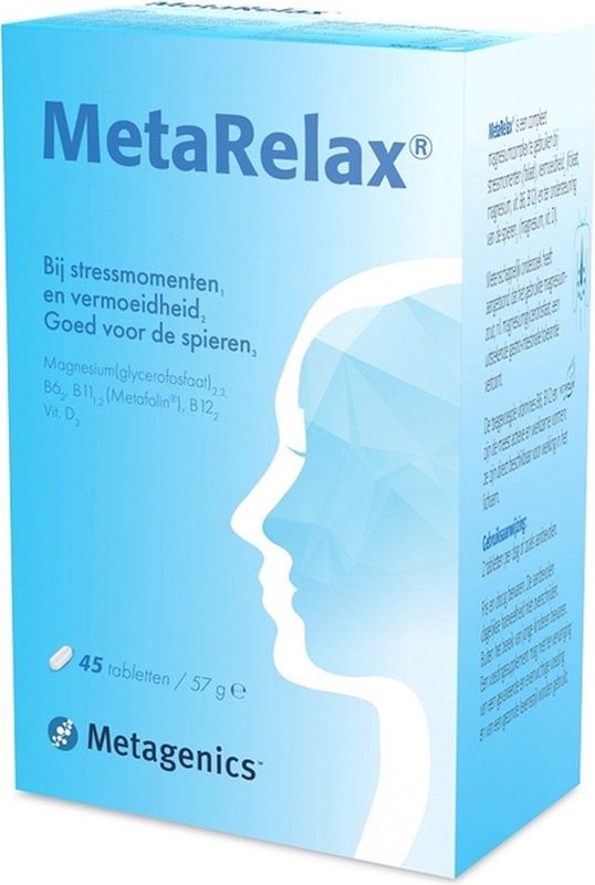 Metagenics - MetaRelax - Magnesiumsupplement - 60 Tabletten