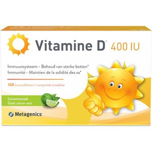 Metagenics - Vitamine D 400 IU - Kauwtabletten - Limoensmaak