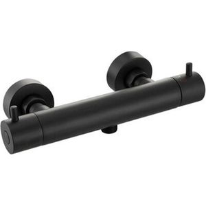 GO by Van Marcke douchekraan - 26.4cm - opbouw - thermostatisch - messing zwart mat LH2912YB