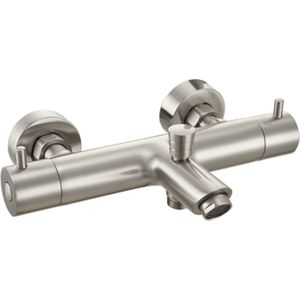 GO by Van Marcke badkraan - 26.3cm - opbouw - thermostatisch - messing RVS geborsteld YH2912LN