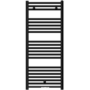 Handdoekradiator van marcke basic 120/050 115.4x50 cm 506w mat zwart
