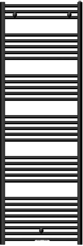 Handdoekradiator van marcke basic 180/060 174.2x60 cm 900w mat zwart