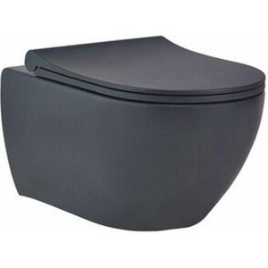Wandcloset Pack Van Marcke Go Carissa Zonder Spoelrand Mat Antraciet (pk)