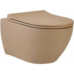 Wandcloset Pack Van Marcke Go Carissa Zonder Spoelrand Mat Latte (pk)
