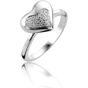 Orphelia Ring Hart Pave Zirconium Zilver 925 R-2081/56