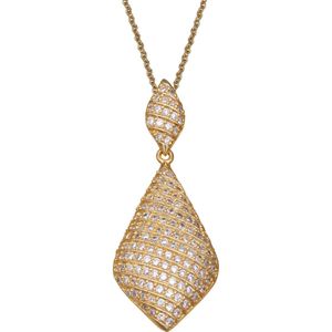 Orphelia - Hanger Ketting - Goud - 925 Sterling Zilver