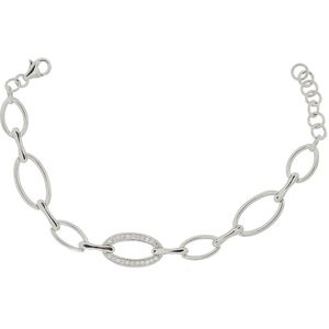 Orphelia Silver 925 Za-1906 Armband Ovals Zirconium 18/20 Cm