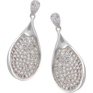 Orphelia - Dangle Oorbellen - Zilver - 925 Sterling Zilver