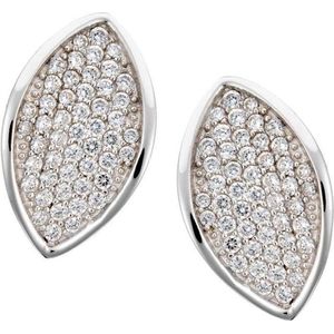 Orphelia Oorstekers voor dames, 925 sterling zilver, zirkonia, wit, ZO-5940, Zirkonia, Zirkonia