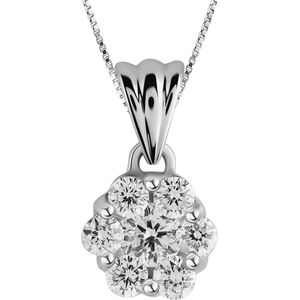 Orphelia HD-4177 - Hanger - 18 Karaat Witgoud / Diamant 0.26 ct