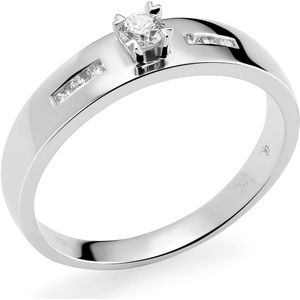 Orphelia RD-3379/52 - Ring - 18 Karaat Witgoud / Diamant 0.13 ct