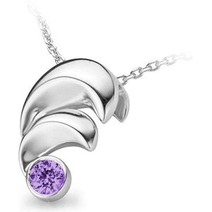 Orphelia Hanger + Ketting Bogen Amethyst Zirconiumon ZH-4690