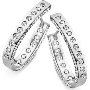 Orphelia oorring Raille Zirconium Sterling Zilver 925