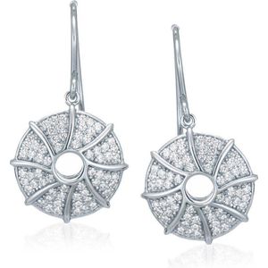 Orphelia - Dangle Oorbellen - Zilver - 925 Sterling Zilver