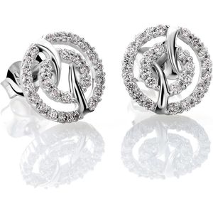 Orphelia OD-5322 - Oorstekers - 18 Karaat Witgoud / Diamant 0.42 ct