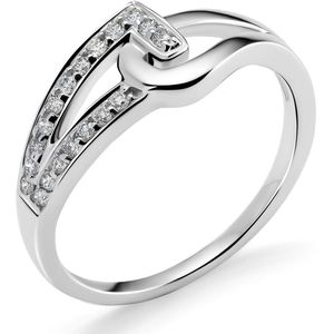 Orphelia RD-3222/52 - Ring - 18 Karaat Witgoud / Diamant 0.17 ct
