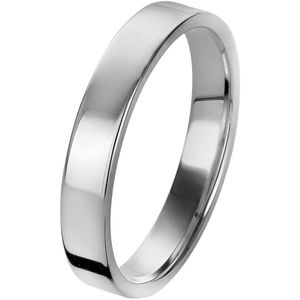 Orphelia Trouwring - 9 karaat Witgoudkleurig - 4.0 mm breed - OR125/40/NY/54
