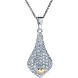 Orphelia - ZH-4880 - Ketting met Hanger - Zilver/Goud