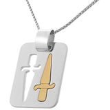 Orphelia - Hanger - Zilver - Rhodium en Verguld - 3 cm Lang