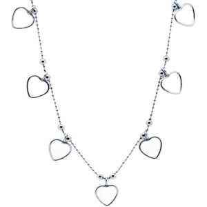 Orphelia - 925 Sterling Zilveren Halsketting - Silver - 45 cm