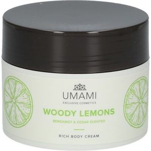 Umami Woody Lemons Bergamot&ceder Body Cream 250ml