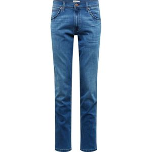 Wrangler Heren Jeans Broeken Greensboro regular/straight Fit Blauw Volwassenen
