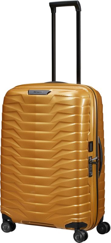 Samsonite Proxis Trolley mit 4 Rollen 69cm + GRATIS HOTELGUTSCHEIN Honey Gold