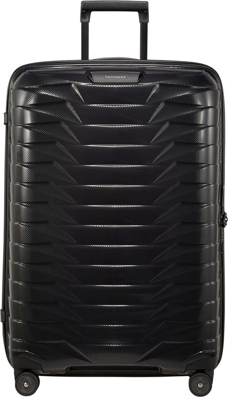Samsonite Proxis Trolley mit 4 Rollen 75cm + GRATIS HOTELGUTSCHEIN Schwarz