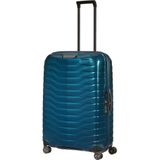 Samsonite Proxis Trolley mit 4 Rollen 75cm + GRATIS HOTELGUTSCHEIN Petrol Blue