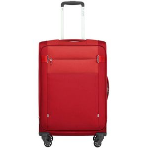Samsonite Citybeat Spinner M Uitschuifbare koffer 66 cm 67/73 L Rood (rood), Rood (rood), Spinner M (66 cm - 67/73 L), koffers en trolleys, Rood (rood), Koffers en karren