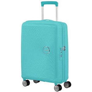 American Tourister Soundbox Spinner 55 Expandable poolside blue Harde Koffer