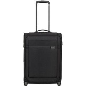 Samsonite Airea Upright 55 Exp Toppocket black Zachte koffer