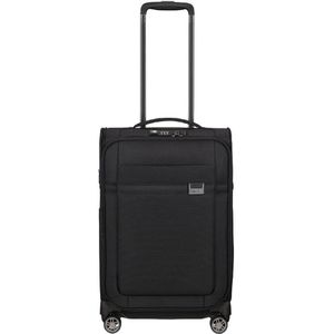 Samsonite Airea Spinner 55 - Zachte Handbagage Koffer - Zwart