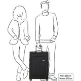 Samsonite Airea Trolley mit 4 Rollen 67cm erweiterbar Schwarz
