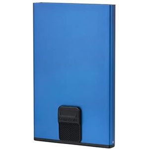SAMSONITE Cardprotector ALU FIT 201 - Slide-UP Case | RFID en NFC beschermhoes kaarthouder, echt blauw, Talla única, casual