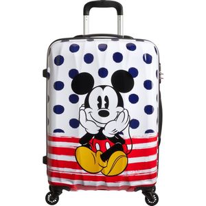 American Tourister Kinderkoffer - Disney Legends Spinner 65/24 Alfatwist (Medium) Mickey Blue Dots