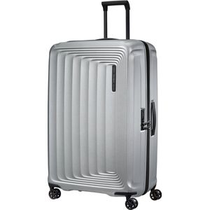 Samsonite Nuon Trolley mit 4 Rollen erweiterbar 81cm + GRATIS HOTELGUTSCHEIN Matt Silver