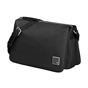 Samsonite Essentially Karissa schoudertas 3 vakken zwart 28 cm zwart (Black) Messenger Bag, Zwart, Messenger Bags