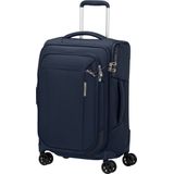 Samsonite Respark Spinner 55/35 Expandable midnight blue Zachte koffer