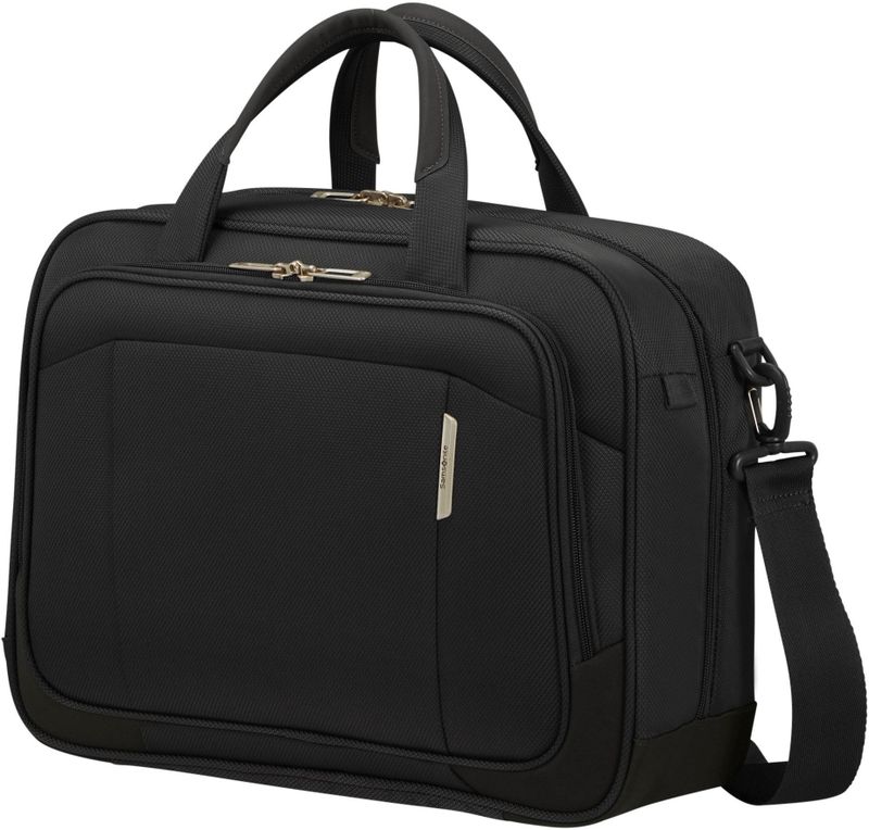 Samsonite Respark Laptop-Schultertasche mit 15.6&quot; Laptopfach + GRATIS HOTELGUTSCHEIN Ozone Black