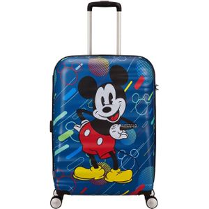 American Tourister Wavebreaker Disney Spinner 67 / 24 Disney Trolley Mickey Future Pop Blauw