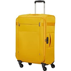 Samsonite Citybeat - Spinner M, uitbreidbare koffer, 66 cm, 67/73 L, geel (Golden Yellow), geel (Golden Yellow), Spinner M (66 cm - 67/73 L), Koffer en trolleys