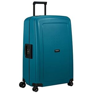 Samsonite S'Cure Spinner, petrol, L (75 cm - 102 l), bagagekoffer, Blauw (benzineblauw), Bagagekoffer